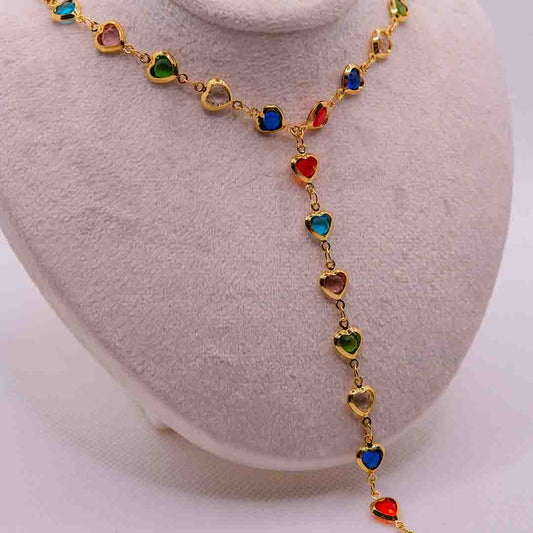 Kalp  Y Zincir Kolye