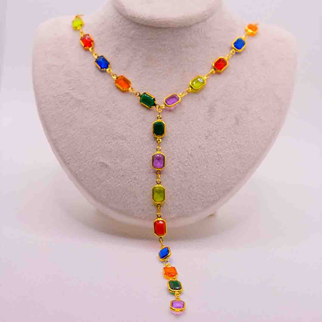 Dikdörtgen  Y Zincir Kolye