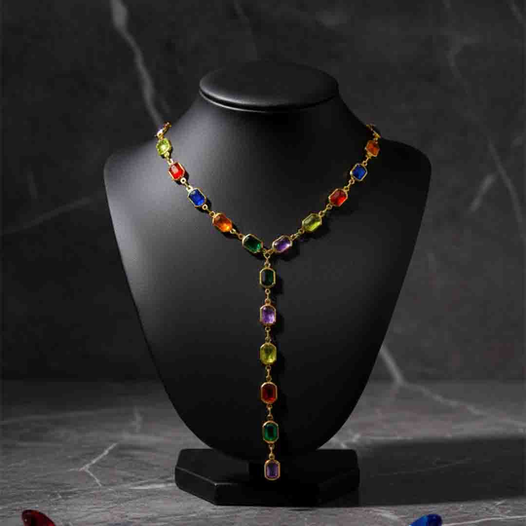 Dikdörtgen  Y Zincir Kolye